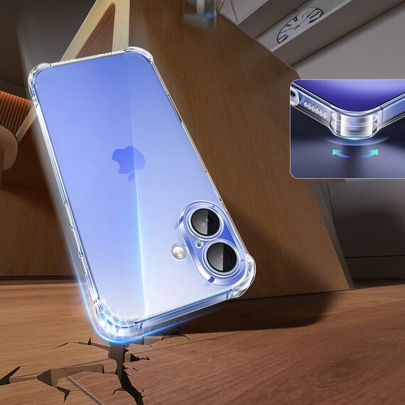 Ugreen Bright Cushion CA101 Case for iPhone 16 Plus - Clear | Techbox