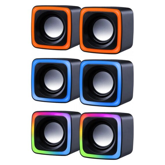 DEFENDER SOLAR 7 2.0 6W LED USB SPEAKERS 65117 | Techbox