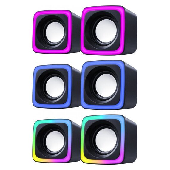 DEFENDER SOLAR 7 2.0 6W LED USB SPEAKERS 65117 | Techbox