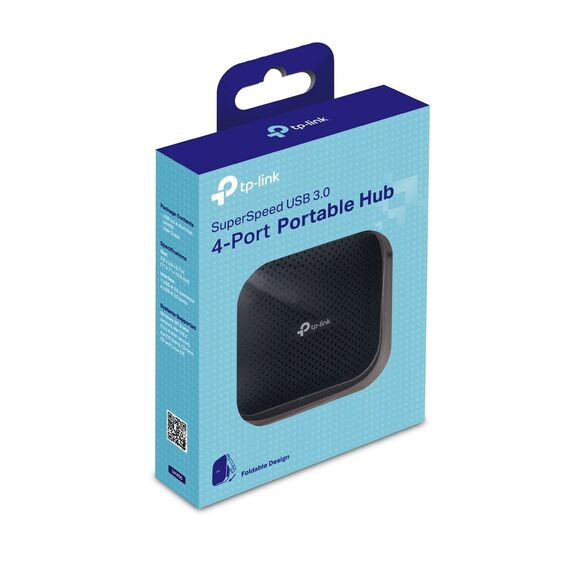 TP-Link UH400 USB 3.2 Gen 1 (3.1 Gen 1) Type-A 5000 Mbit/s Black - USB Hubs & Card Readers - Peripherals - Techbox