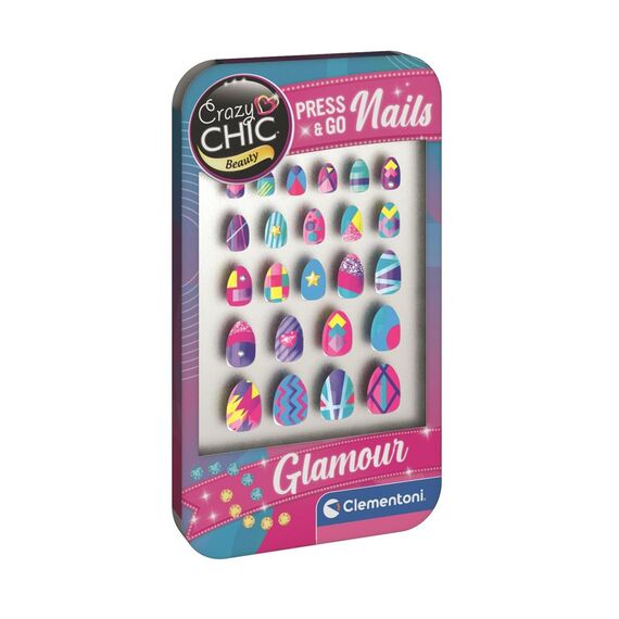 Clementoni - CC Lovely Make-Up - Press & Go Nails - Glamour (I-18157) / Toys