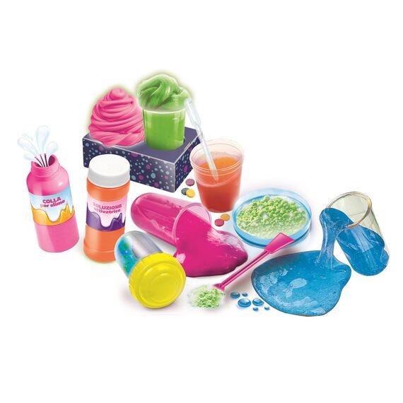 Clementoni - Fluo Slime Set (I-78396) / Toys