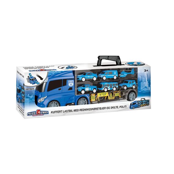 Contruck - Truck with rescue vehicles and signs, police (534653) / Toys