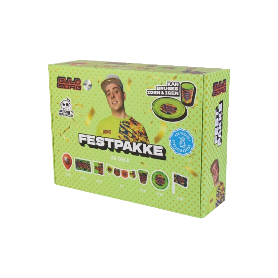 FIRSTGRADE - Partykit 10 pack - Guldborg / Baby and Children