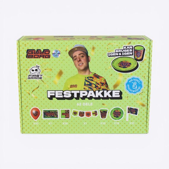 FIRSTGRADE - Partykit 10 pack - Guldborg / Baby and Children
