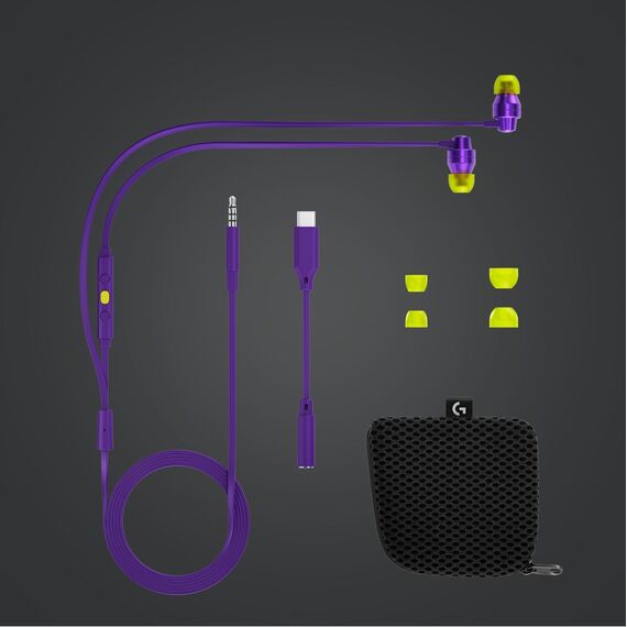 Logitech - G333 In-ear Gaming Headphones Purple / Electronics