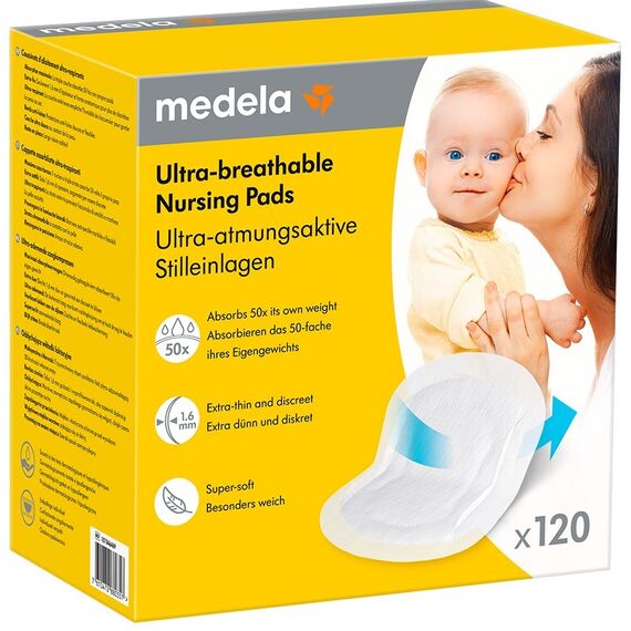 Medela - Ultra-breathable nursing pads - 120 pcs / Baby and Children