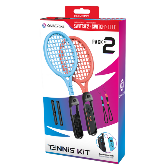 ONIVERSE - NSW2 Tennis Kit Pack of 2 Rackets - Orange/Blue / PC - PC Games - Games - Techbox