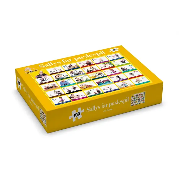 Sallys far - ABC-puslespil, 100 brikker / Toys