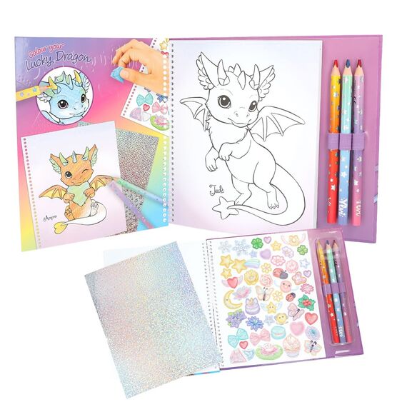 Ylvi - Lucky Dragon Colouring Book (0413797) / Toys