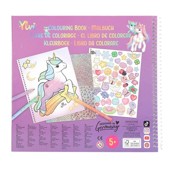 Ylvi - Lucky Dragon Colouring Book (0413797) / Toys