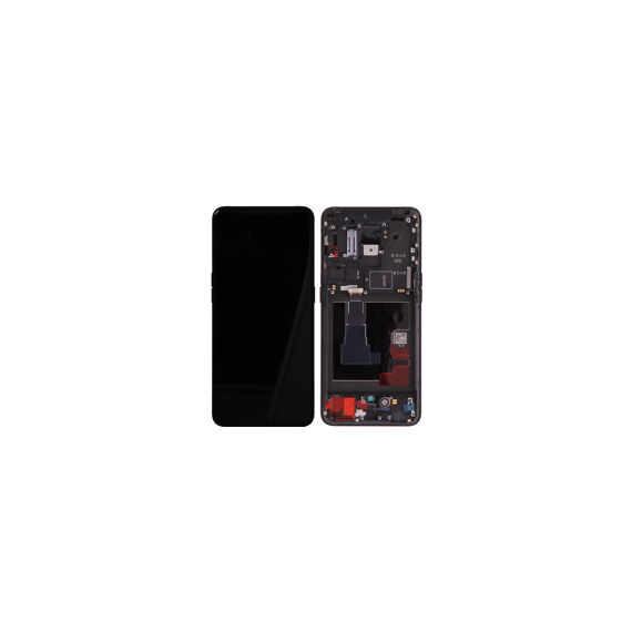 Oppo (4902800)  LCD Touchscreen incl. frame - Black, for model Oppo Reno2 - LED Screens - Smartphone LCD - Techbox