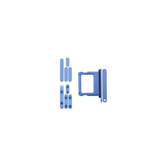 For iPhone/iPad (AP16PL0911BL) Keyset + Simcard Tray - Blue, For iPhone 16 Plus - Buttons & Keys - Smartphone - Techbox