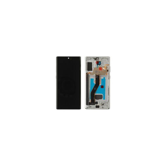 For Galaxy (GH82-20838C-FG3) OLED Touchscreen incl. frame (Compatible soft) - Silver, For Galaxy Note 10 Plus; SM-N975 - LED Screens - Smartphone LCD - Techbox