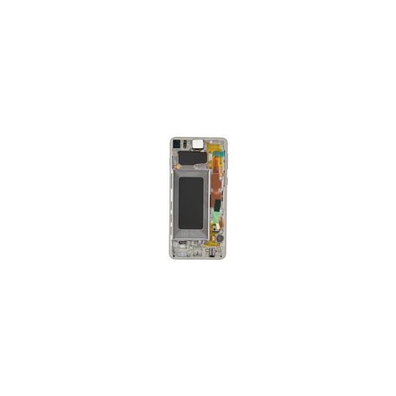 Samsung (GH82-18835G) OLED Touchscreen incl. Frame (Original) - Silver, Samsung Galaxy S10; SM-G973 - LED Screens - Smartphone LCD - Techbox