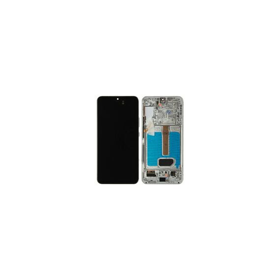For Galaxy (GH82-27500B-FG3) OLED Touchscreen incl. frame (Compatible soft) - White, For Galaxy S22 Plus; SM-S906 - LED Screens - Smartphone LCD - Techbox