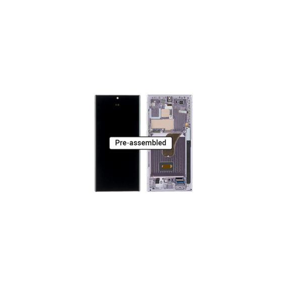 Samsung (GH82-30466D-PA) OLED Touchscreen (incl. pre-assembled frame) - Lavender, Galaxy S23 Ultra; SM-S918B | Techbox