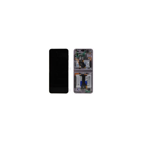 Samsung (GH82-31830C) Display OLED incl. Battery (Original) - Lavender, Samsung Galaxy Z Flip5; SM-F731 - LED Screens - Smartphone LCD - Techbox