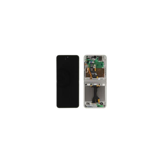 Samsung (GH82-37734B) Display incl. frame - White, Galaxy Z Flip7 FE; SM-F761 - LED Screens - Smartphone LCD - Techbox