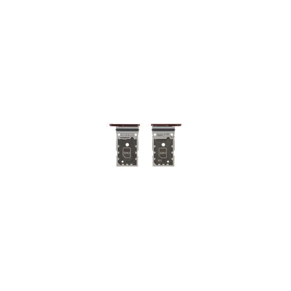 Samsung (GH98-47138B) Original Sim tray burgundy - Galaxy S22 Ultra; SM-S908B - Various Spare Parts - Smartphone - Techbox
