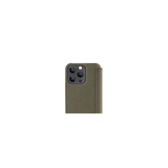 Minim (MM-10338)  Minim Book Case - Dark Olive, Apple iPhone 13 Pro - Apple Cases - Cases - Techbox