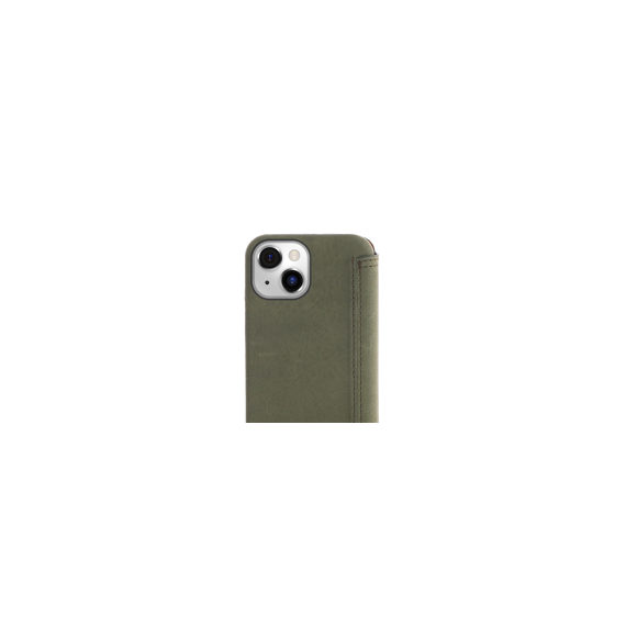 Minim (MM-10386)  Minim Book Case - Olive Green, Apple iPhone 14 - Apple Cases - Cases - Techbox