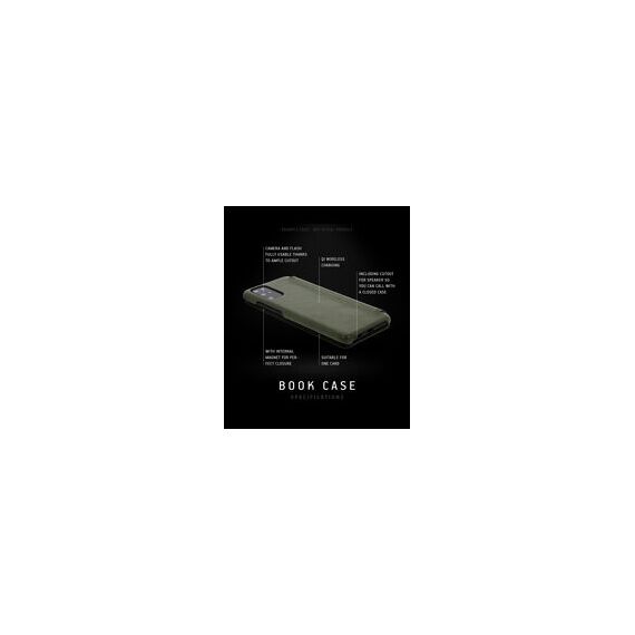 Minim (MM-10446) Minim Book Case - Black, Apple iPhone 15 Pro Max - Apple Cases - Cases - Techbox