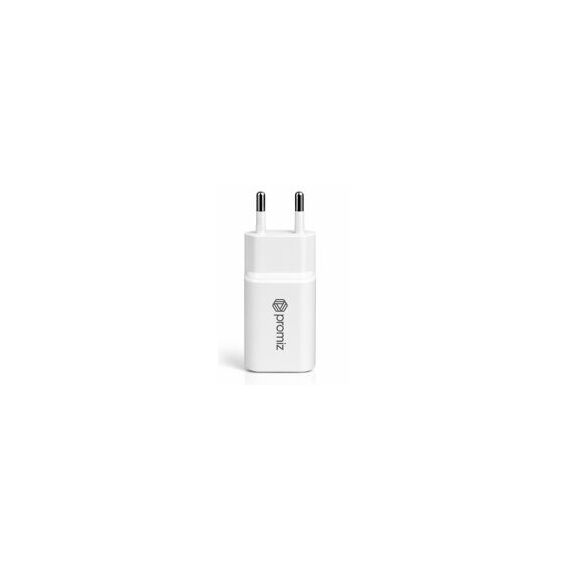 Promiz (PZ-30054) Wall Charger - Dual USB-C/USB-A - 45W - GaN - White