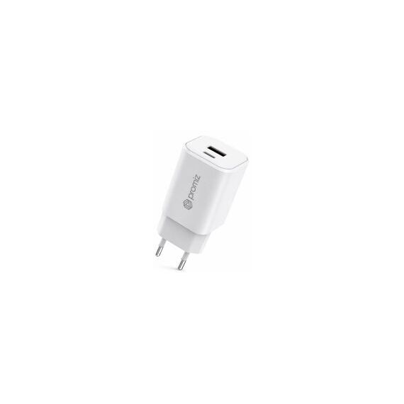 Promiz (PZ-30054) Wall Charger - Dual USB-C/USB-A - 45W - GaN - White