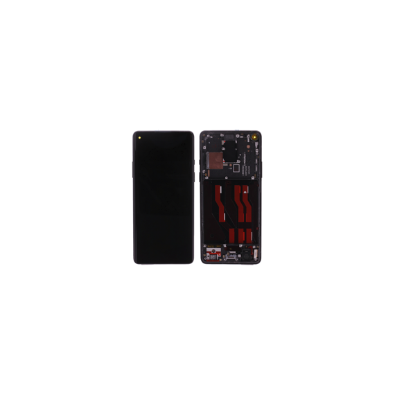 OnePlus (REF-OP801BF) LCD Touchscreen with frame - Black, (Refurb) for model OnePlus 8 | Techbox