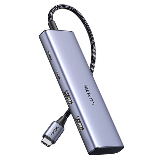 HUB USB-C - 2 x USB-A / 2 x USB-C 20 cm Ugreen CM473 - gray | Techbox