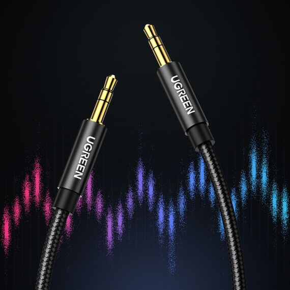 Ugreen AUX audio cable straight minijack 3.5 mm 1m blue (AV112) | Techbox