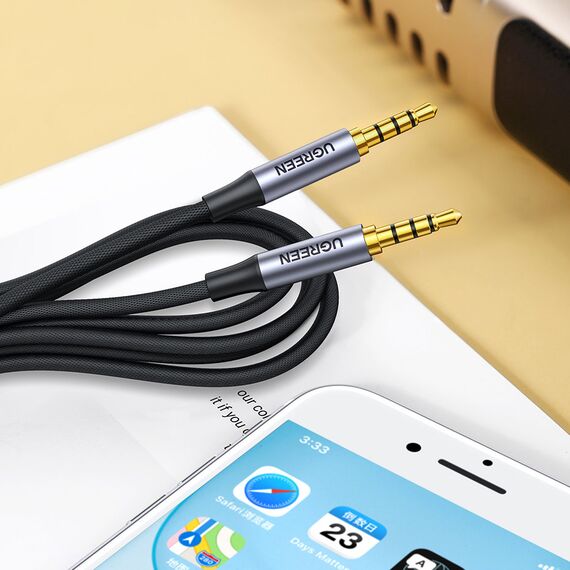 Ugreen AV183 20785 cable 3.5mm mini jack / 3.5mm mini jack 3m - gray - Cables & Adapters - Cables & Accessories - Techbox