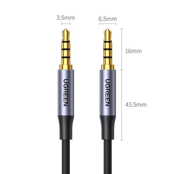 Ugreen AV183 20785 cable 3.5mm mini jack / 3.5mm mini jack 3m - gray - Cables & Adapters - Cables & Accessories - Techbox