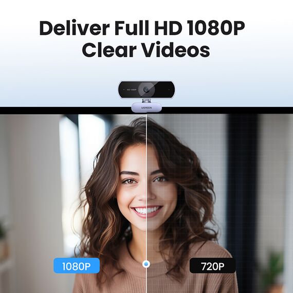 Ugreen CM678 USB HD Webcam - Gray | Techbox
