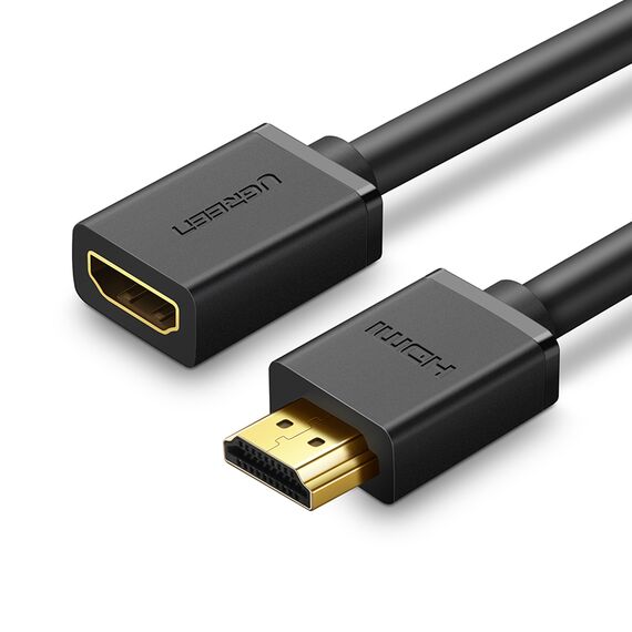 Ugreen HD107 10141 HDMI (Male) - HDMI (Female) 4K Cable 1m - Black - Uncategorized Screen Protection (2) - Screen & Camera Protection - Techbox