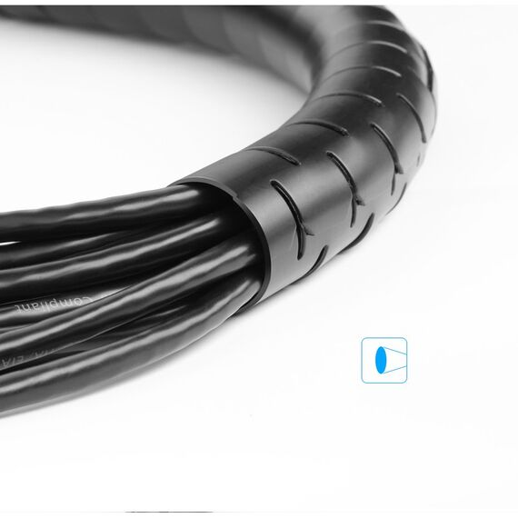 Ugreen LP121 cover 30818 cable organizer 1.5m - black | Techbox