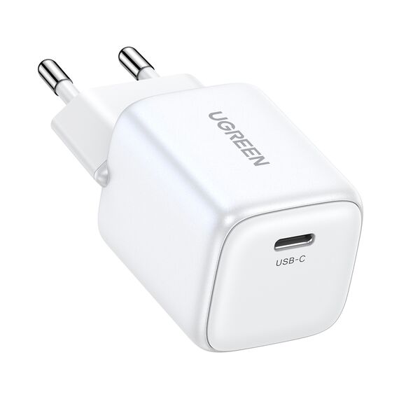 Ugreen Nexode mini CD318 15324 GaN 20W USB-C PD 3.0 / QC 4.0 network charger - white - Travel Chargers - Smartphone Chargers - Techbox