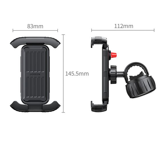 Ugreen Universal Bike Phone Holder for Bike Motorcycle Handlebar Black (LP494 Black) | Techbox