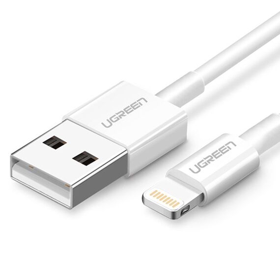 Ugreen US155 20728 USB-A / Lightning MFi 2.4A cable 1m - white | Techbox