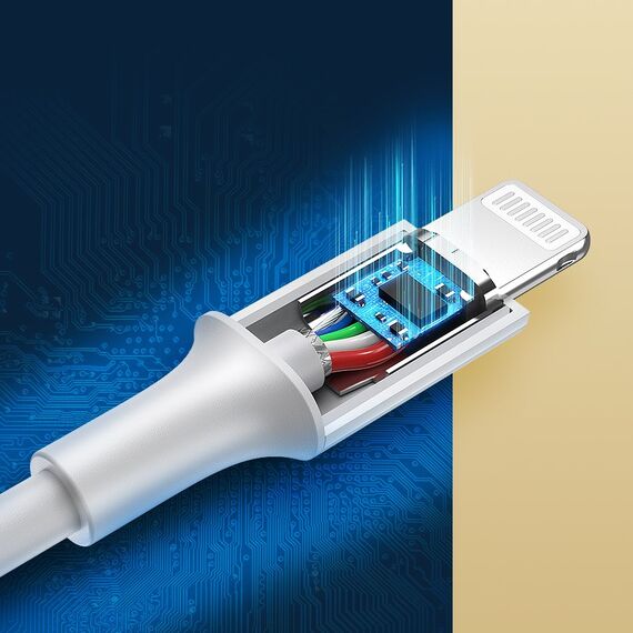 Ugreen US171 Lightning - USB-C MFi PD cable 20W 480Mb/s 1m - white | Techbox