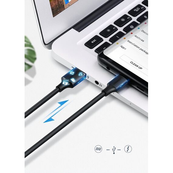 Ugreen US287 60115 USB-A / USB-C 2A cable 0.5m - black | Techbox