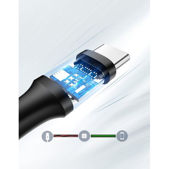 Ugreen US287 60115 USB-A / USB-C 2A cable 0.5m - black | Techbox