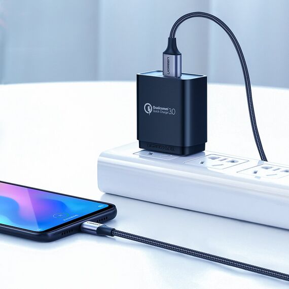 Ugreen US288 60125 USB-A / USB-C QC 3.0 3A 0.5m cable - gray - Cables & Adapters - Cables & Accessories - Techbox