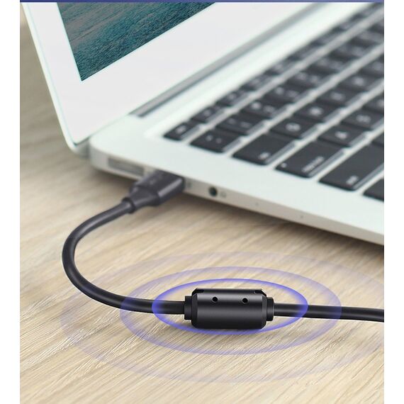 Ugreen USB Type B printer cable (male) - USB 2.0 (male) 480 Mbps 1.5 m black (US135 10350) - Cables & Adapters - Cables & Accessories - Techbox