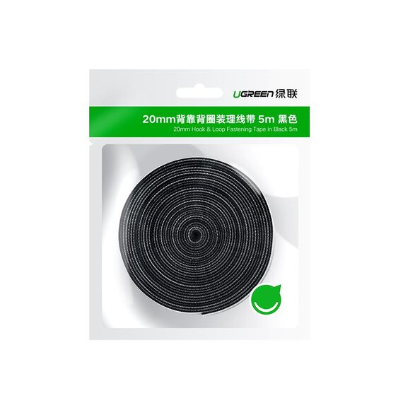 Ugreen Velcro Velcro cable organizer 5m black (40356) | Techbox