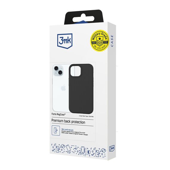 3mk Fortis MagCase for iPhone 15 - black