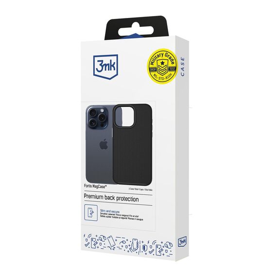 3mk Fortis MagCase for iPhone 15 Pro Max - Black