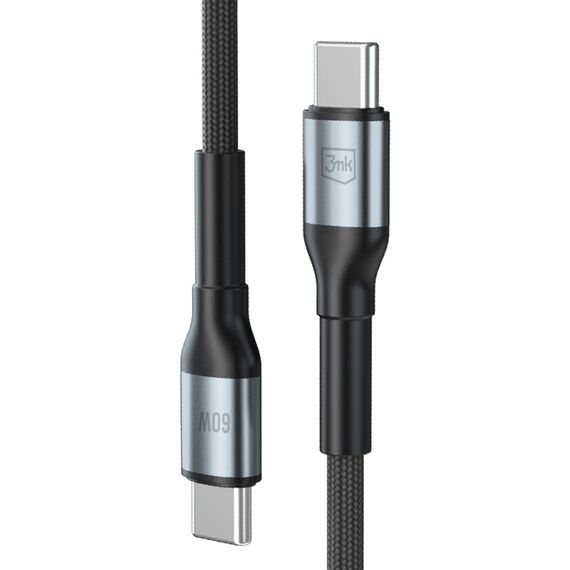 3mk Hyper Cable N-SERIES USB-C / USB-C 50cm PD 3.0 QC 3.0 20V/3A 60W - black