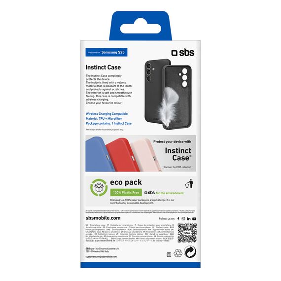 SBS Instinct Case for Samsung Galaxy S25 - Black | Techbox